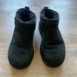 UGG Black Ultra Mini Shoes